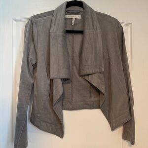 Grace Elements Women's Gray Draped Blazer